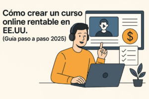 Cómo crear un curso online rentable en EE.UU. (Guía paso a paso 2026)