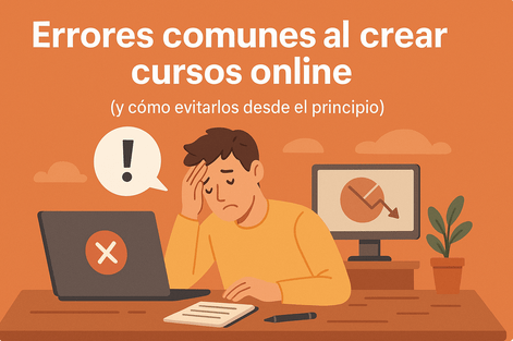 errores al crear cursos online