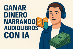 Ganar dinero narrando audiolibros con IA: Oportunidad para hispanos en EE.UU.