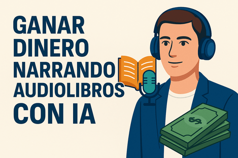 ganar dinero narrando audiolibros con IA