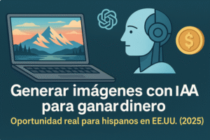 Cómo generar imágenes con IA para ganar dinero – Guía 2026 para hispanos