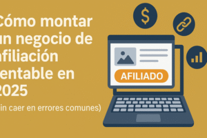 Cómo montar un negocio de afiliación rentable (sin autoengañarte)