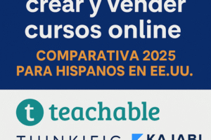 Plataformas para crear y vender cursos online: comparativa 2026 para hispanos en EE.UU.