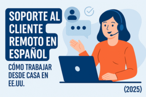 Soporte al cliente remoto en español: cómo trabajar desde casa en EE.UU. (2026)