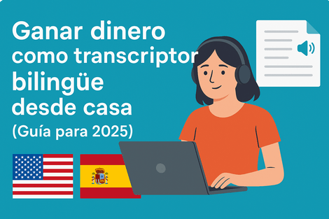 transcriptor bilingüe desde casa