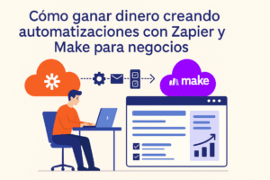 Gana dinero creando automatizaciones con Zapier y Make para negocios digitales