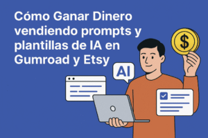 Cómo Ganar Dinero Vendiendo Prompts y Plantillas de IA en Gumroad y Etsy