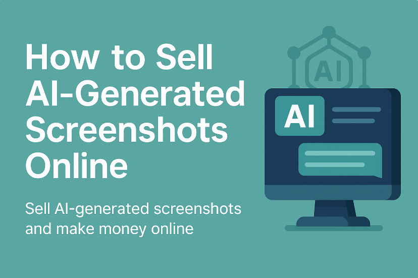 sell AI-generated screenshots