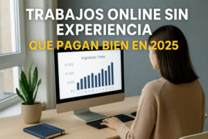 Trabajos online sin experiencia que pagan bien: opciones reales y cómo entrar paso a paso