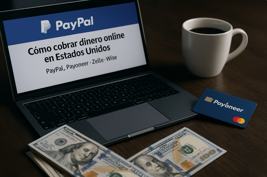 Cómo cobrar dinero online en Estados Unidos con PayPal y Payoneer