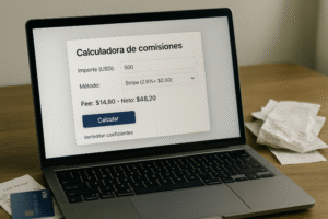Calculadora de comisiones: PayPal, Stripe, Square, Wise y Payoneer