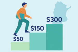 Cómo ganar 300 USD al mes online desde Argentina (pasando de 50 a 300)