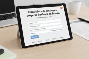 Calculadora de precio por proyecto freelance en España (margen, revisiones e IVA)
