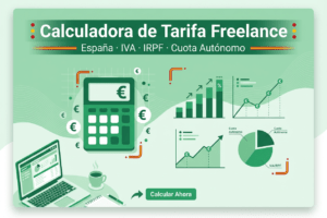 Calculadora de tarifa freelance en España (IVA, IRPF y cuota autónomo)